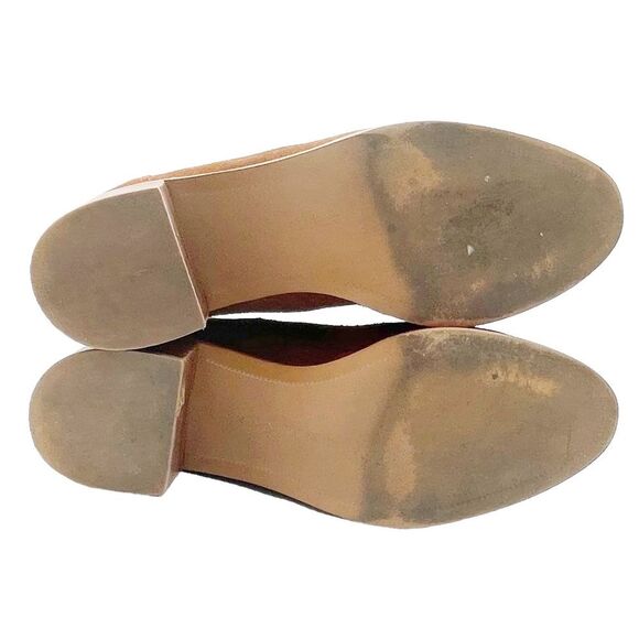 Banana Republic Suede Block Heel Chelsea Boot Whiskey Brown Suede Women’s Size 7 - Picture 15 of 16